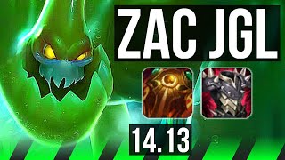 ZAC vs LILLIA JGL  9013 Rank 8 Zac Legendary 500 games  EUW Challenger  1413 [upl. by Doomham]