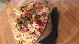 Recette de Salade de riz au thon  750g [upl. by Codee]