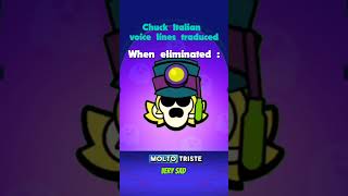 Chuck Italian voice lines traduced  brawlstars chuck voicelines italian [upl. by Gnim]