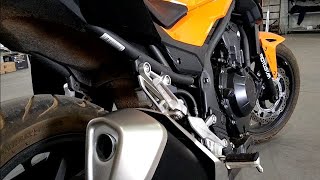 DESMIOLEI O ESCAPE DA CB500F 2019 😱 [upl. by Anama819]