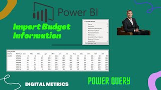 Import Budget Data into Power BI with Power Query [upl. by Ingram469]