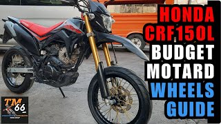 Honda CRF150L  COST EFFECTIVE amp FUNCTIONAL Supermoto Wheel Setup [upl. by Knudson]