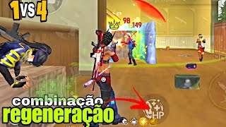 ESSA COMBINAÇÃO VAI TE SURPREENDER SOLO VS SQUAD FREE FIRE MOBILE [upl. by Yecac]