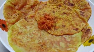 Carrot Holige  Carrot Obbattu  Carrot Poli  Carrot Puran Poli  Easy ObbattuPoli Recipe [upl. by Kingston899]