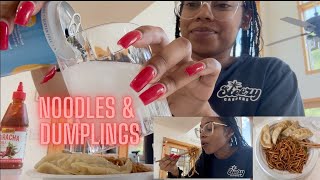 NOODLES and DUMPLINGS  Lo Mein and Gyoza [upl. by Obie]