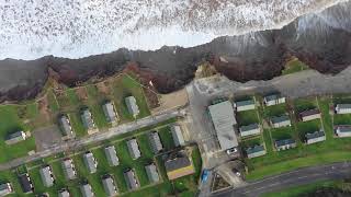 Coastal erosion to the south of Withernsea [upl. by Nhguavahs]