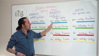 Learn German  Adjektivendungen  Nominativ  German for beginners  A2  Lesson 5 [upl. by Arnoldo]