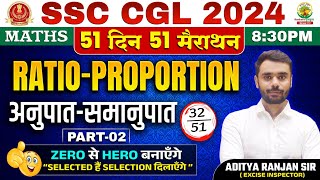 🔥Day 32  Ratio and Proportion  Complete Maths By Aditya Ranjan Sir  SSC CGL MTS ssccgl ssc [upl. by Ajnot]