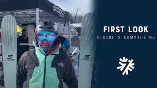 20232024 Stockli Stormrider 95 First Look  Powder7 [upl. by Tongue980]