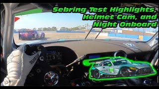 Mike Skeen Sebring IMSA Test Highlights amp Onboards [upl. by Nnaylrebmik]