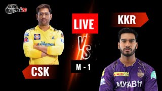 csk vs kkr  Match  1  Live IPL Match  Chennai Vs Kolkata  IPLRCPL  Real Cricket 20 [upl. by Gib71]