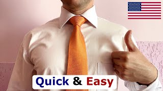 How to tie a tie Quick and Easy [upl. by Maure]