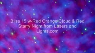 Bliss 15 Starfield Projector w Red Orange Cloudfield layering [upl. by Acirehs412]