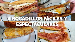 😋4 BOCADILLOS FÁCILES y Espectaculares [upl. by Moneta]