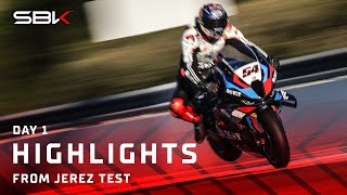 Day 1 HIGHLIGHTS 🔧  WorldSBK Jerez Winter Test [upl. by Kieryt]