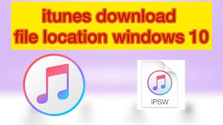 How to find file location itunes update firmware windows [upl. by Chang]