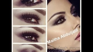 Haifa wahby inspired makeup look  لوك هيفا وهبي السموكي [upl. by Danna]