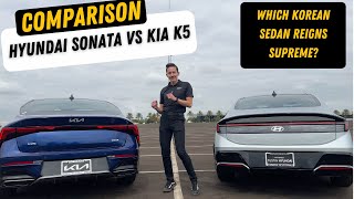 Hyundai Sonata vs Kia K5 HeadtoHead Showdown [upl. by Eenwat760]