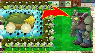 Plants Vs Zombies Hack  Snow Pea  Gatling Pea  Cob Cannon Vs DrZomboss All Zombies Battlez [upl. by Aridni513]