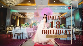 Prias 18th Birthday Same Day Edit Video at One Shangrila Place [upl. by Enail]