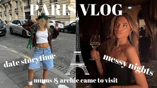 paris vlog meet our mums amp bestie date story time amp messy nights out [upl. by Eerhs]