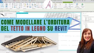 Come modellare l’orditura del tetto in legno su Revit [upl. by Erdnaed]