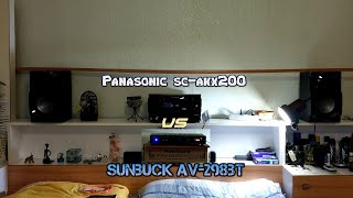 Panasonic scakx200 vs Sunbuck av298bt  Sound test [upl. by Garlen]