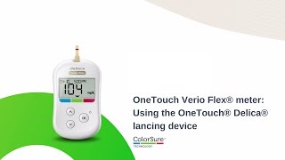 OneTouch Verio Flex® meter Using the OneTouch® Delica® lancing device [upl. by Nylireg]