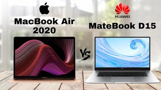 Macbook Air 2020 vs MateBook D15  Full Specs Comparisons  Which one is a better buy [upl. by Eilsel]