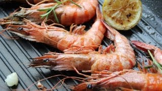 Gambas grillen Rezept  Der Bio Koch 520 [upl. by Llerroj116]