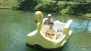 Canadas Wonderland kidsville rides Swan lake ride [upl. by Nylram]