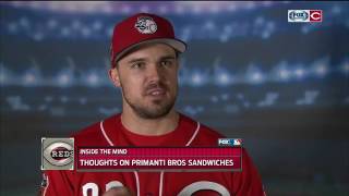 Members of the Cincinnati Reds review Pittsburghs famous Primantis sandwich [upl. by Aro755]