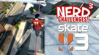 Nerd³ Challenges Break Every Bone  Skate 3 [upl. by Arnelle]