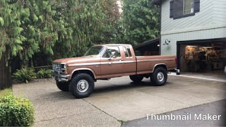 1985 Ford F250 4x4 65k all original [upl. by Tullusus99]