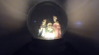 Ep 193  Nativity Light Snow Globe Repair  Water change reattach figurine replace light [upl. by Dallas]