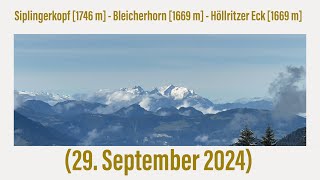 Gunzesried Siplingerkopf  Bleicherhorn  Höllritzer Eck 29 September 2024 [upl. by Novihs]