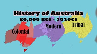 Detailed History of Australia 80000BCE2020CE HD  With Events [upl. by Nuahsad]