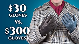 30 vs 300 Leather Gloves For Men Differences in Mens Dress Gloves Gentlemans Gazette [upl. by Zzahc261]