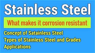 English Stainless Steel SS  Basic concept Classification Grades and Applications [upl. by Layol28]