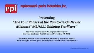 The 4 Phases of the Run Cycle on Newer Midmark® M9 amp M11 Tabletop Sterilizers [upl. by Airbas]