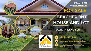 Beachfront House and Lot For Sale  Bacnotan La Union [upl. by Nosoj]