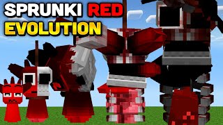 Minecraft But I Evolve SPRUNKI RED FINAL PHASE 19 [upl. by Ahsatal]