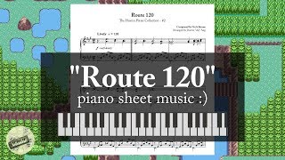 quotRoute 120quot from quotPokémon RSEquot  Piano Sheet Music [upl. by Yelik363]