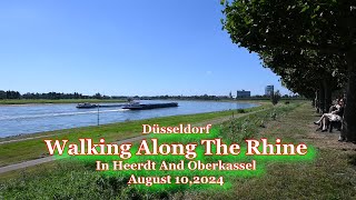 Düsseldorf  Walking Along The Rhine In Heerdt And Oberkassel  August 10 2024 [upl. by Kassel]