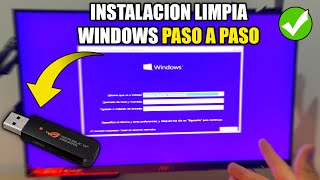 🔧Cómo FORMATEAR tu PC e INSTALAR Windows 10  11 de FORMA LIMPIA desde USB 2024 ✅ Paso a Paso [upl. by Lyontine]