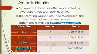 Logic Basics Conjunction Disjunction Conditional and Symbolic Notation [upl. by Lebasiram]