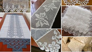 Farklı tasarım dantel modelleri sehpa örtüsü dantel modelleri dantel runner Crochet patterns 🤩 [upl. by Ennazor328]