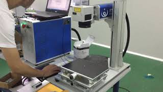 30W raycus fiber laser marking with 170170mm marking area [upl. by Baelbeer]