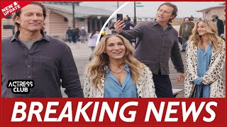 Sarah Jessica Parker and John Corbett filmed an emotional scene on the set of And Just Like That [upl. by Romina]