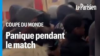 À ManteslaJolie la retransmission de Sénégal Angleterre perturbée par du gaz lacrymogène [upl. by Hadihahs]